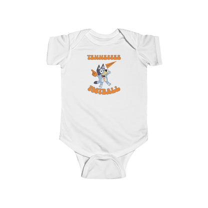 Customizable Infant Onesie - Bluey College Football Design