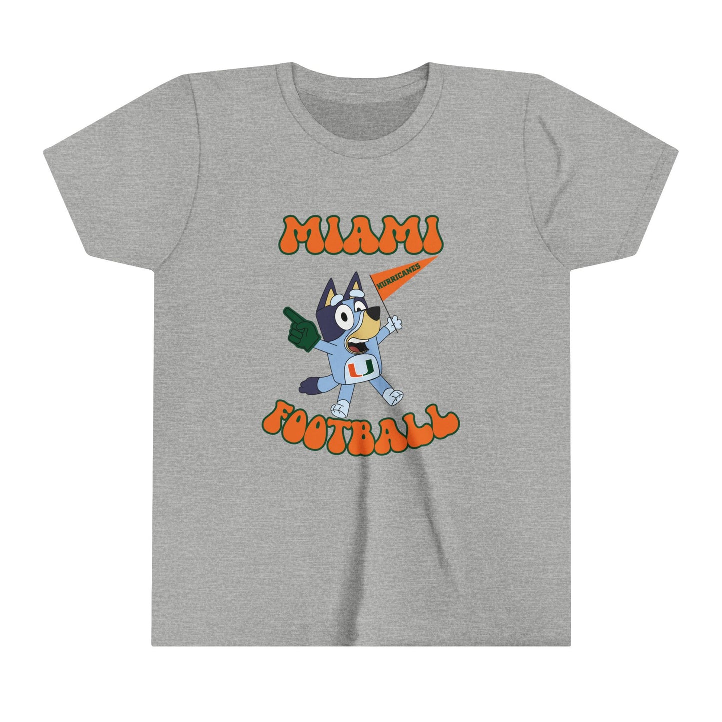 Customizable Bluey College Football Youth Tee-Shirt